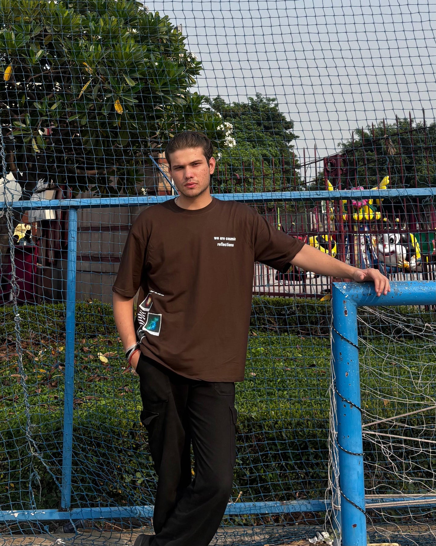 PLUTO GALAXY ORIGINALS COSMIC REFLECTIONS OVERSIZED UNISEX T-SHIRT