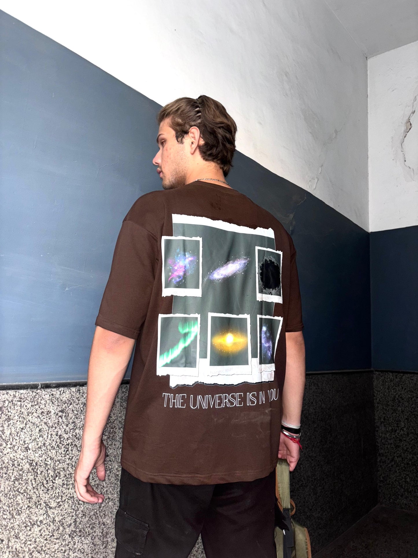 PLUTO GALAXY ORIGINALS COSMIC REFLECTIONS OVERSIZED UNISEX T-SHIRT